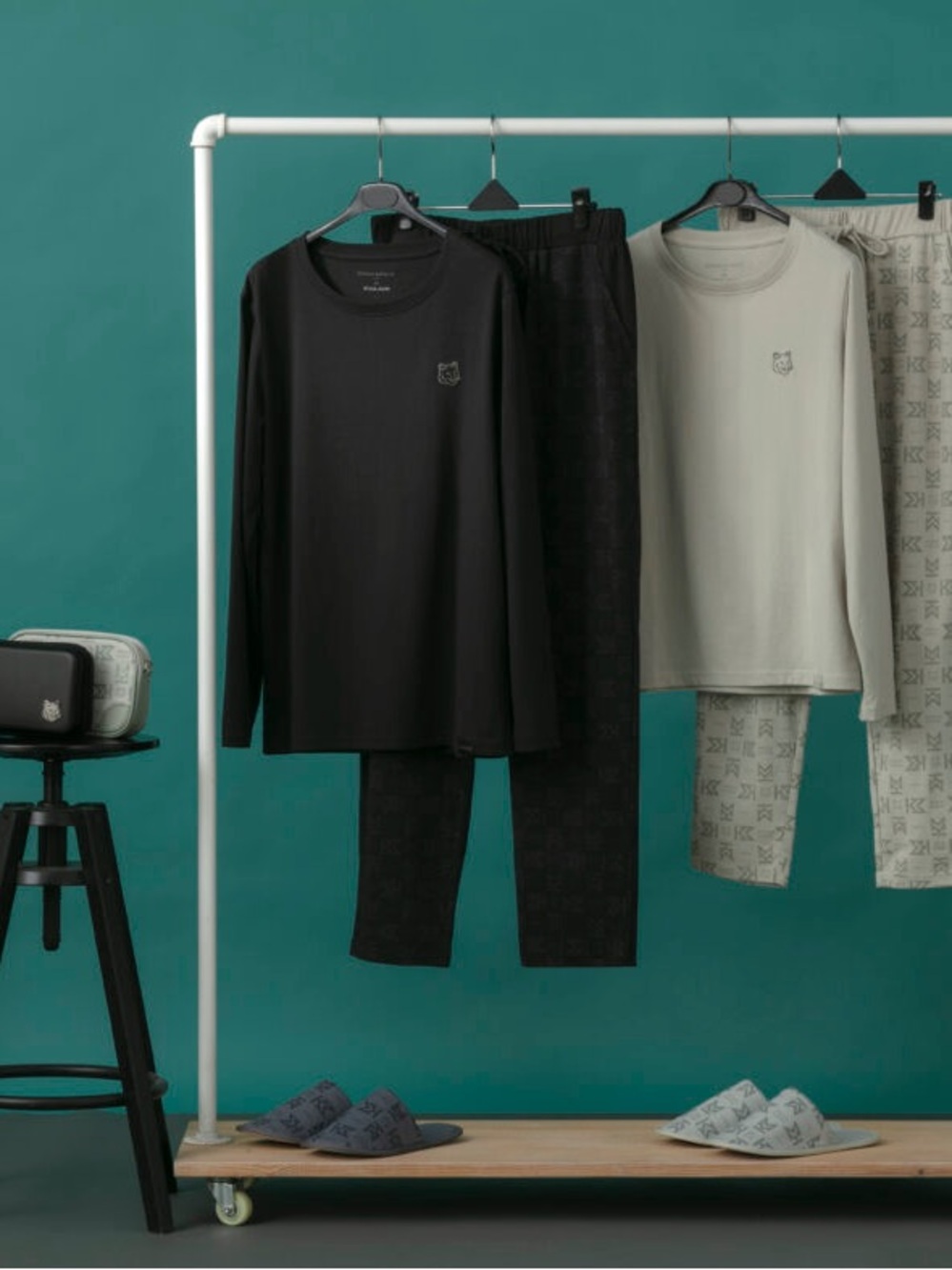Maison Kitsuné x Eva Air Pajama Set